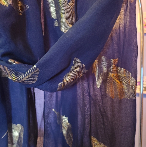 Navy Blue Scarf - Picture 2 of 3